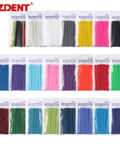 AZDENT 1000 Ties=20 Sticks Dental Orthodontic Elastic Ligature Ties Colorful Bands for Brackets Braces Orthodontics Treatment