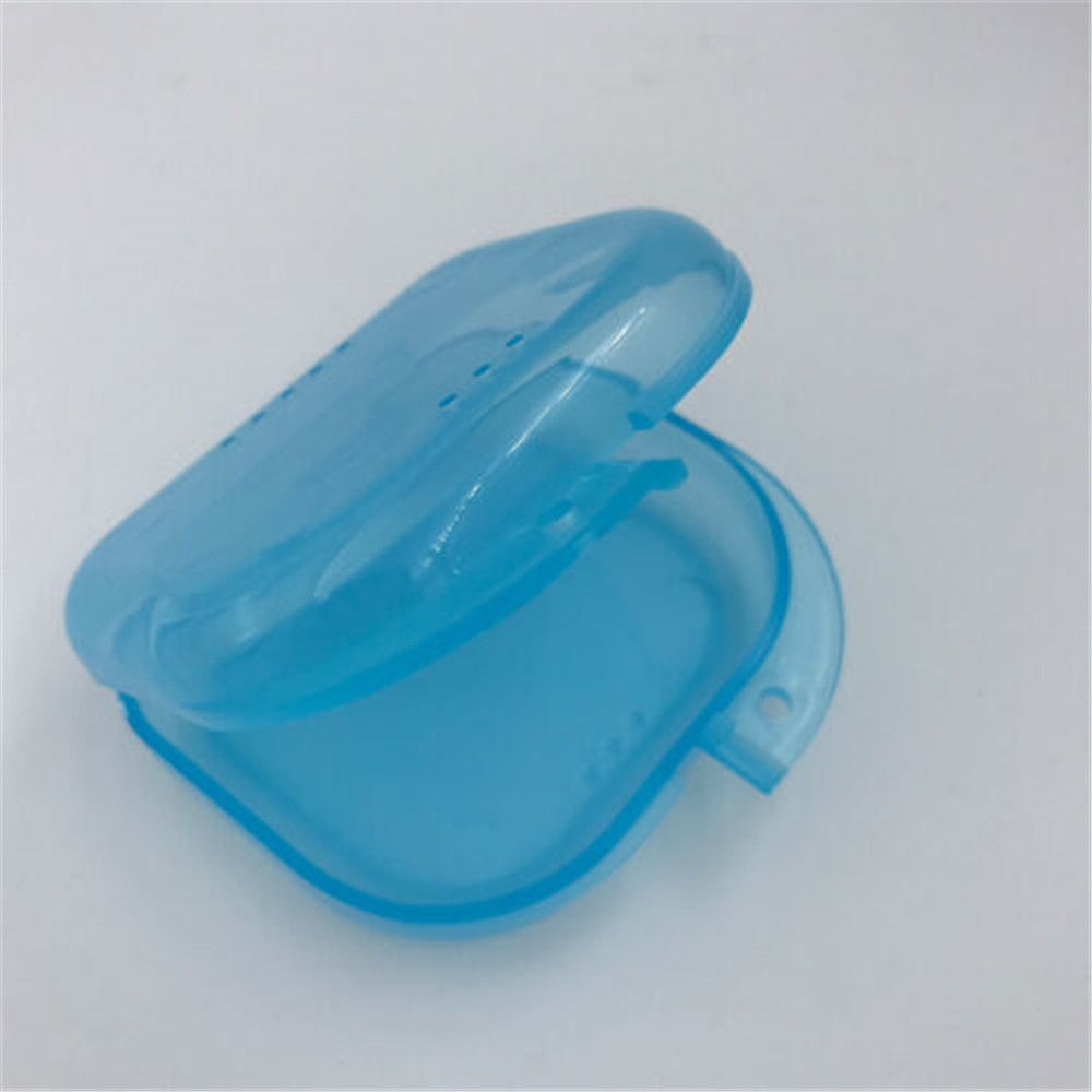 Denture Storage Box Dental Retainer Orthodontic Mouth Guard Container Plastic Oral Hygiene Supplies Tray Dental Appliance Case