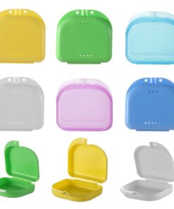 Denture Storage Box Dental Retainer Orthodontic Mouth Guard Container Plastic Oral Hygiene Supplies Tray Dental Appliance Case