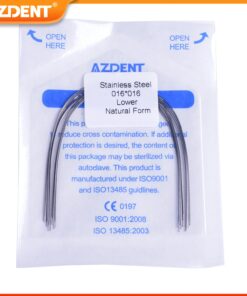 Alternative view of 10PCS/Pack AZDENT Dental Orthodontic Stainless Steel Rectangular Arch Wires Natural Form Upper Lower Archwire