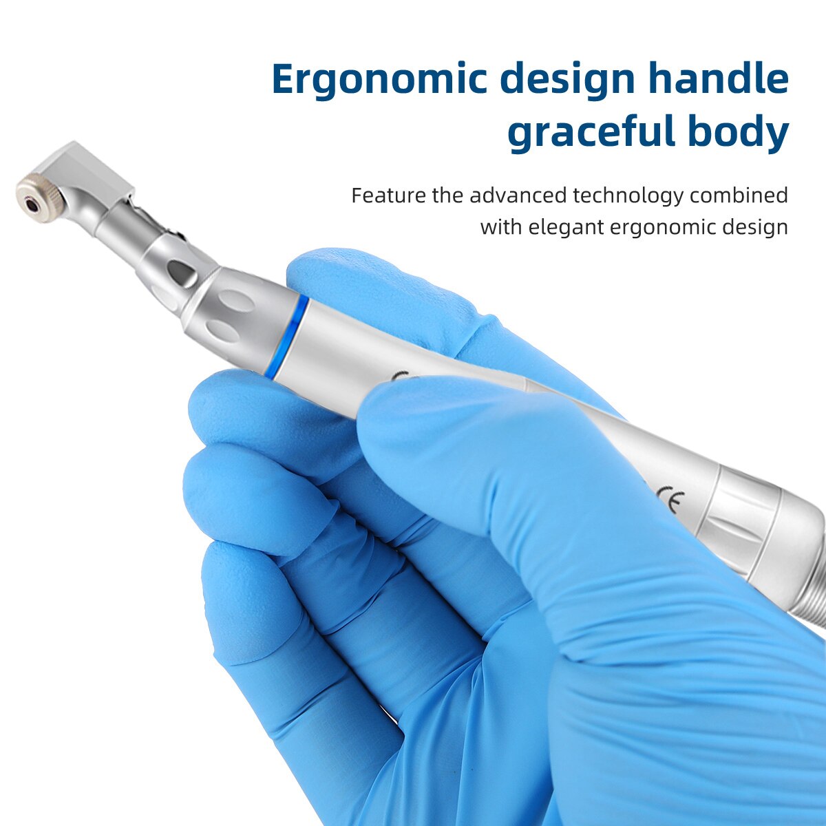 Dental Low Speed Handpiece External Water Spray Contra Angle Straight Handpiece Air Motor 2/4 Holes Dental Handpiece