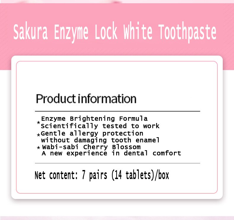 Effective Dental Dentistry professional teeth whitening Patch Sakura Whitening Toothpaste smile kit disposable dental supplies