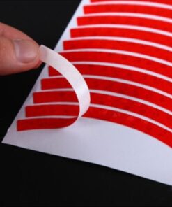 Alternative view of Car Wheel Hub Reflective Stripes Door Safety Opening Warning Sticker Tape Auto Rear Warning Reflective Tape Car Accessories