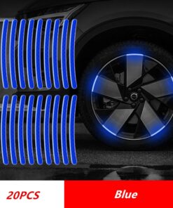Car Wheel Hub Reflective Stripes Door Safety Opening Warning Sticker Tape Auto Rear Warning Reflective Tape Car Accessories