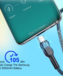 Alternative view of Fast usb c cable type c cable Fast Charging Data Cord Charger usb cable c For Samsung s21 s20 A51 xiaomi mi 10 redmi note 9s 8t