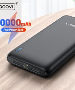 QOOVI 10000mAh Power Bank Ultra-thin Portable Charger For iPhone 13 Xiaomi Samsung Huawei External Battery 10000 mAh PowerBank