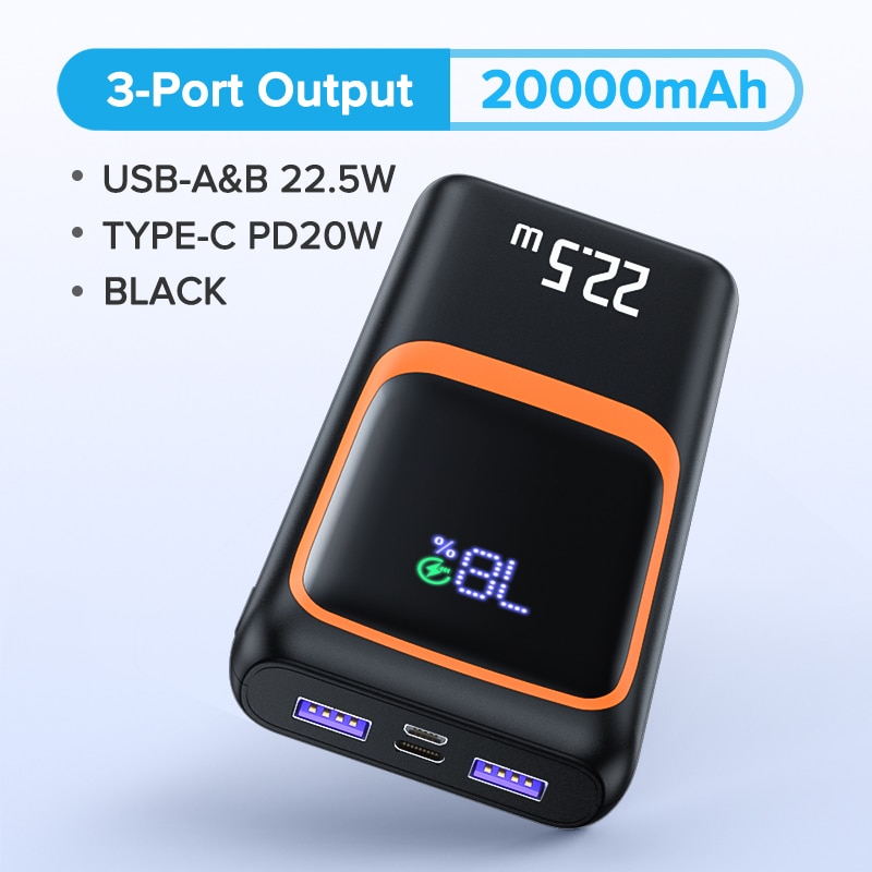 20000mAh Black