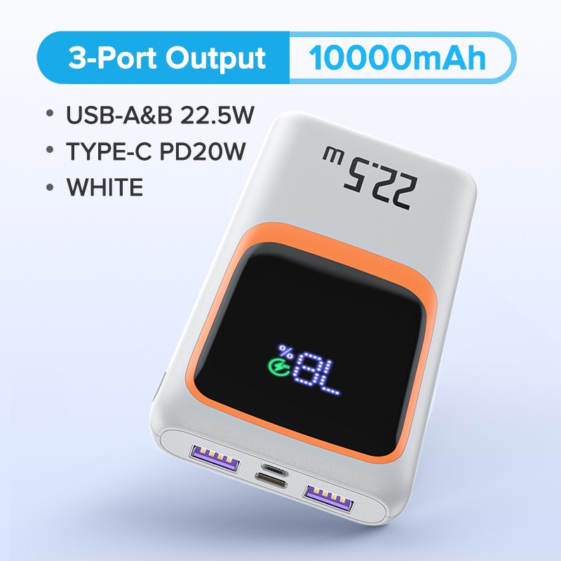 10000mAh White