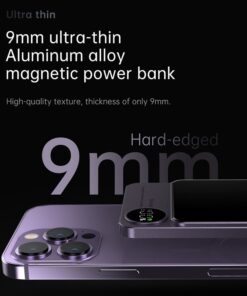 Alternative view of 10000mAh Magnetic Power Bank PD20W Magsafing Fast Charging External Battery For Iphone 15W Wireless Charge Powerbank For Huawei