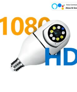 Alternative view of 5G Bulb E27 Surveillance Camera Full Color Night Vision Automatic Human Tracking Zoom Indoor Security Monitor Wifi Camera