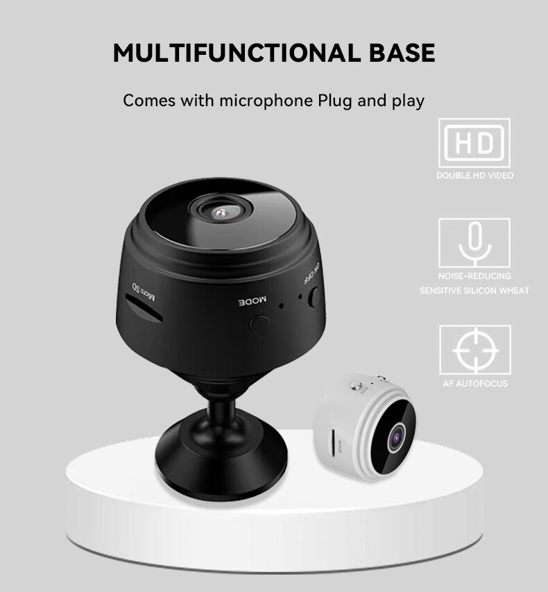 A9 WiFi Mini Camera HD 1080p Wireless Video Recorder Voice Recorder Security Monitoring Camera Smart Home For Infants And Pets