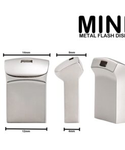 Alternative view of Super Mini Metal USB Flash Drives 64GB Creative Business Gifts Memory Stick Black Pen Drive Silver Storage Devices