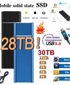 External Solid State Disk 1TB Hard Drive High Capacity Portable 500GB SSD Hard Disk Storage Device for Computer/Laptop Type-C