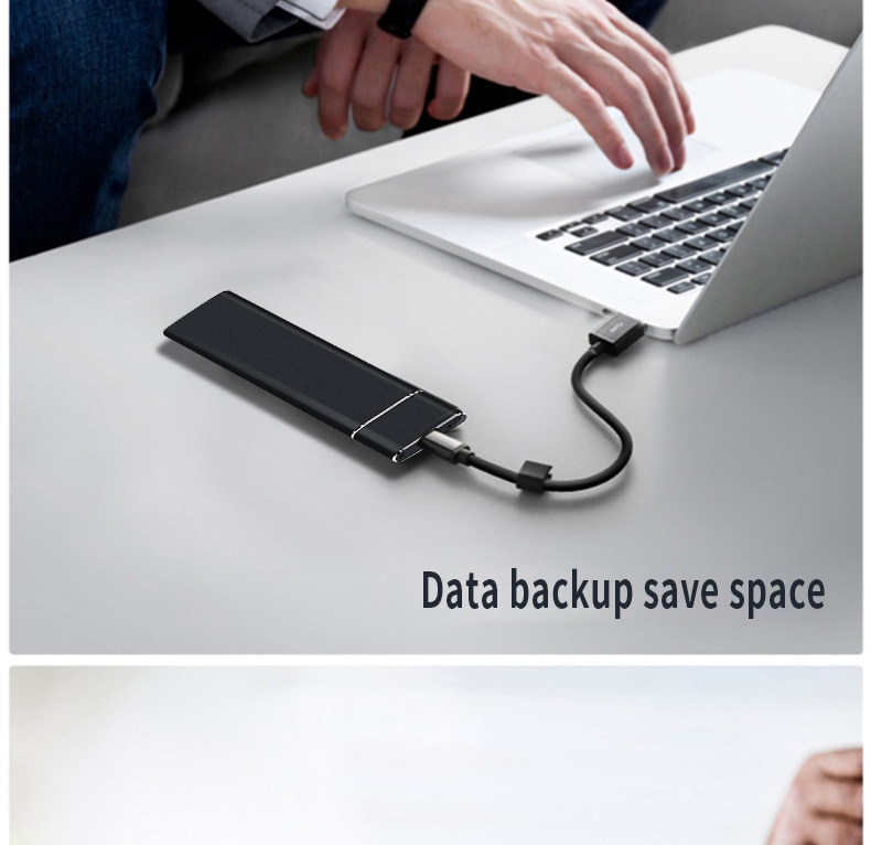 External Solid State Disk 1TB Hard Drive High Capacity Portable 500GB SSD Hard Disk Storage Device for Computer/Laptop Type-C