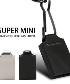 Mini USB Flash Drives 64GB Pen Drive Fashion Memory Stick Metal Free Key Chain Pendrive Black Storage Devices Silver