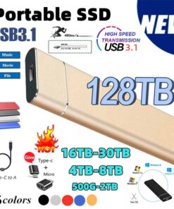 SSD External 500GB 1TB Mobile Solid State Drive Flash Drive Portable TypeC USB Mini Slim High Speed Transfer Flash Memory Device