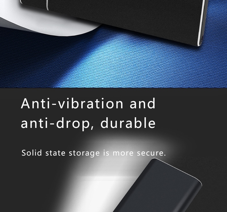 500GB 1TB Solid State Drive HDD Portable Original External Hard Drive for PC Laptop Storage Device USB 3.1 2TB Mobile Hard Drive