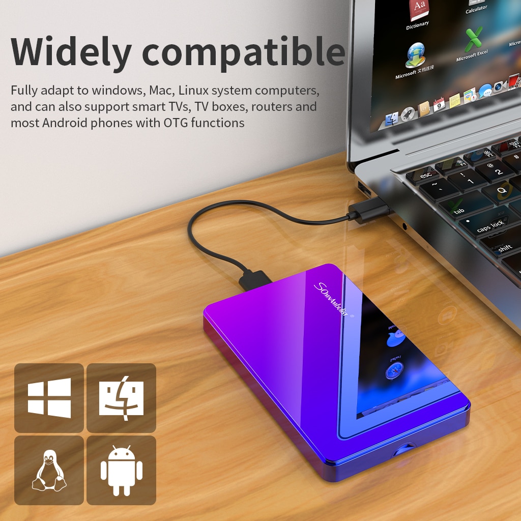 External Hard Drive 2TB 1TB HD Externo USB HDD Storage Device Hard Drive Desktop Notebook Computer