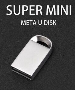 Mini USB Flash Drives Metal Pen Drive 64GB Business Memory Stick Free Key Chain Storage Devices Silver Pendrive U Disk