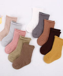 Set of 5 Baby Cotton Socks for Girls