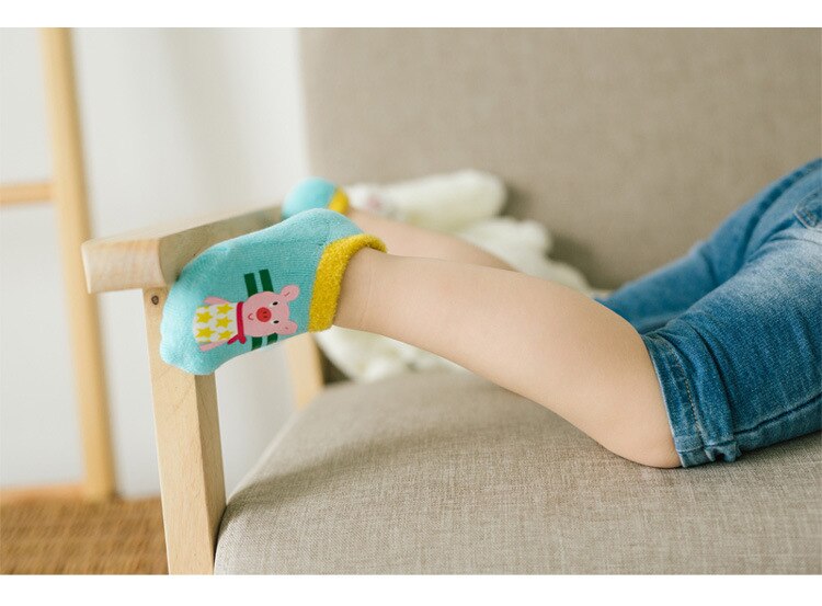 Cartoon Slip-Resistant Floor Socks for Kids