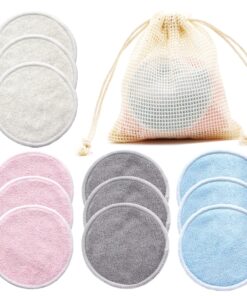 Reusable Bamboo Makeup Remover Pad 12 Pcs Set