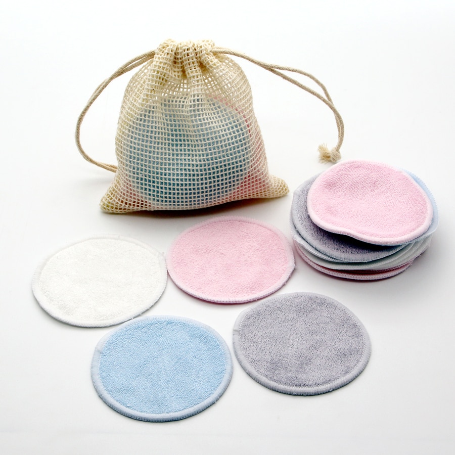 Reusable Bamboo Makeup Remover Pad 12 Pcs Set