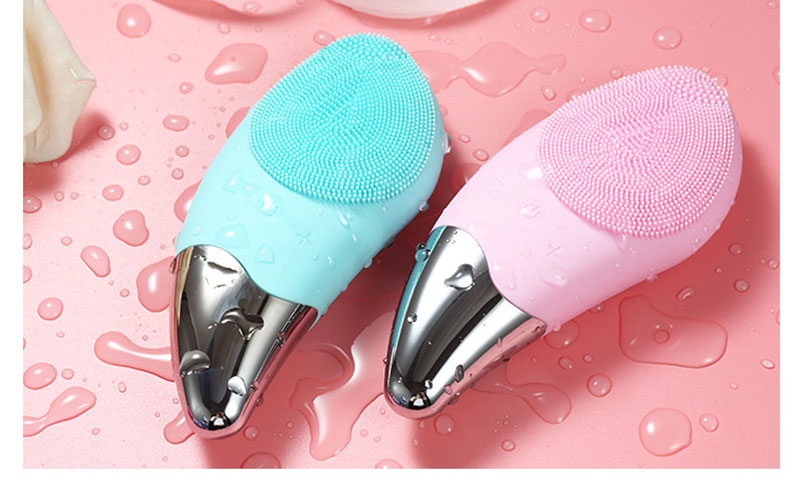 Ergonomic Electric Silicone Facial Cleansing Brush