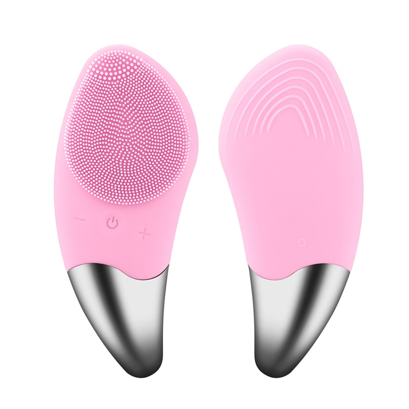 Ergonomic Electric Silicone Facial Cleansing Brush