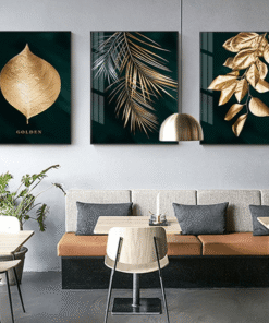 Alternative view of Golden Leaves Wall Canvas